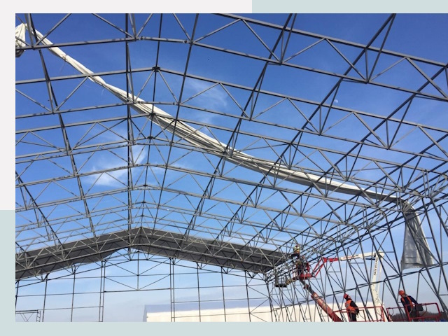 Шатровые ангары от 615 руб. в Лыткарино и Московской области