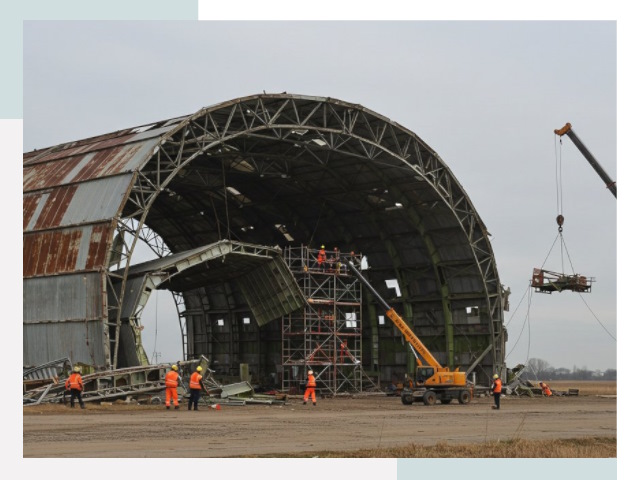 Демонтаж ангаров в Лыткарино